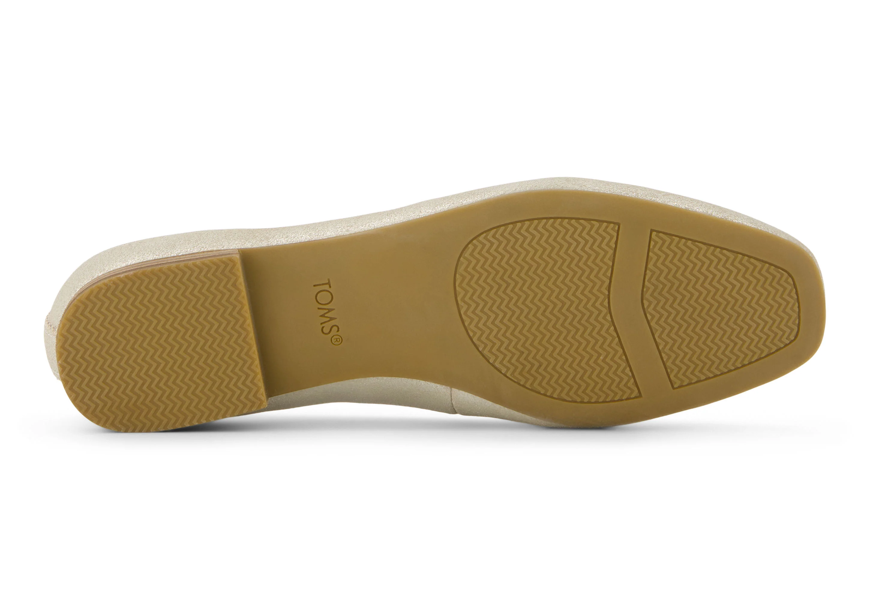 Briella Ballet Flat - Champagne Metallic Suede - Image 6